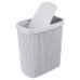 КОНТЕЙНЕР ДЛЯ МУСОРА "ВЕЛЬВЕТ" 1,9Л 160х100Х172ММ (Светло-серый флэк)