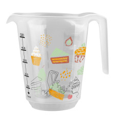 ЁМКОСТЬ МЕРНАЯ С ДЕКОРОМ 0,65Л (Бесцветный)