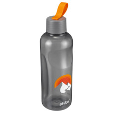 МНОГОРАЗОВАЯ БУТЫЛКА ДЛЯ ВОДЫ С ДЕКОРОМ 0,75Л ИЗ ПОЛИПРОПИЛЕНА (Серый)