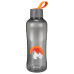 МНОГОРАЗОВАЯ БУТЫЛКА ДЛЯ ВОДЫ С ДЕКОРОМ 0,75Л ИЗ ПОЛИПРОПИЛЕНА (Серый)