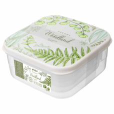 КОМПЛЕКТ КОНТЕЙНЕРОВ ДЛЯ ПРОДУКТОВ С ДЕКОРОМ 4 ШТ., 0,3Л + 0,45Л + 0,65Л + 1Л (Светло-серый)