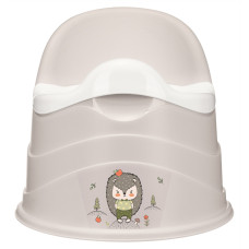 ГОРШОК ДЕТСКИЙ С ДЕКОРОМ 390х310х305ММ (Светло-бежевый)