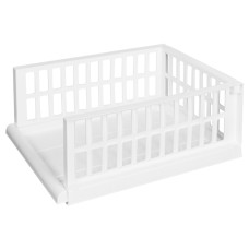 ОРГАНАЙЗЕР С ВЫДВИЖНОЙ ПОЛКОЙ НА РОЛИКАХ "СМАРТ" L 450х345х180ММ (Белый)