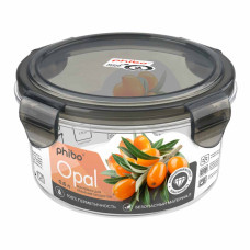 КОНТЕЙНЕР ДЛЯ ПРОДУКТОВ ГЕРМЕТИЧНЫЙ "OPAL" КРУГЛЫЙ 0,6Л (Черный)